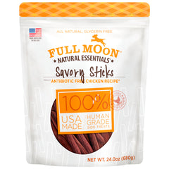 Full Moon bâtonnets poulet savoureux, friandise naturelle parfaite pour récompenser votre chien.