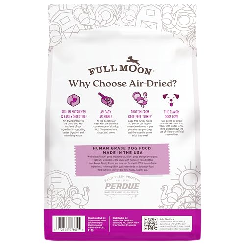 Full Moon Dinde: morceaux séchés à l'air pour repas riches.