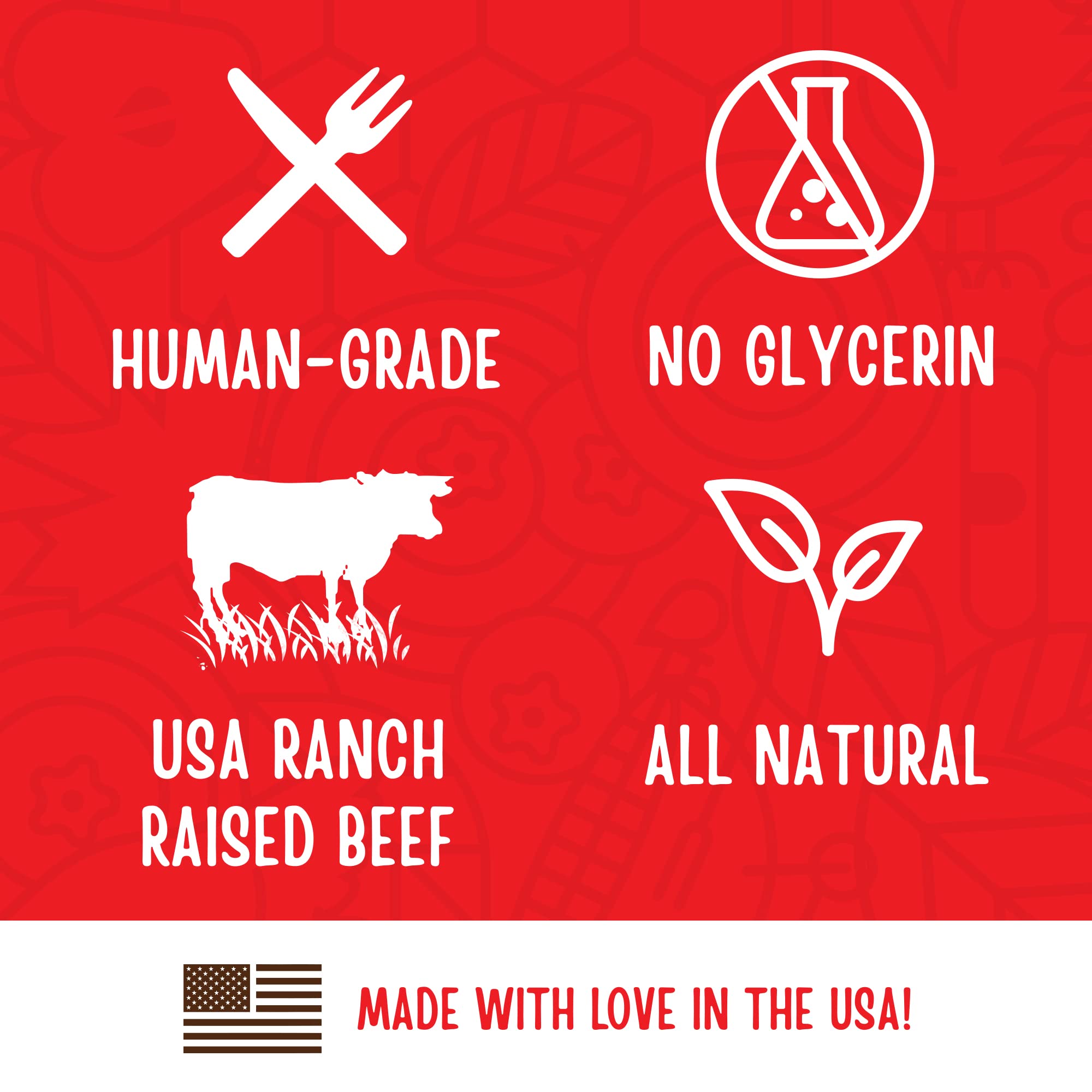 Full Moon bouchées au bœuf – sans glycérol ni céréales, une option simple.