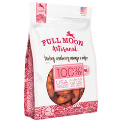 Full Moon Saucisse dinde canneberges artisanales: goût riche et snack pratique pour chien