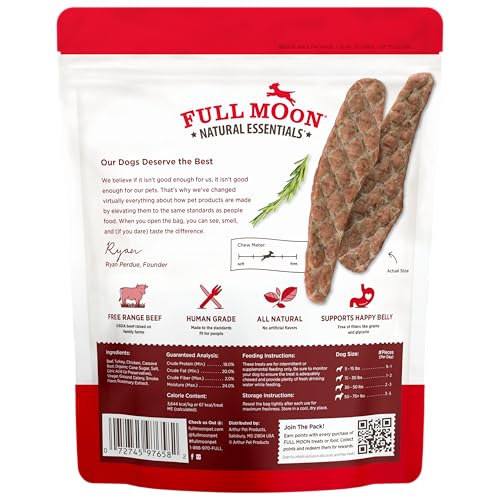 Full Moon Tendres de Bœuf Essentiel – texture douce idéale pour mâchouiller.