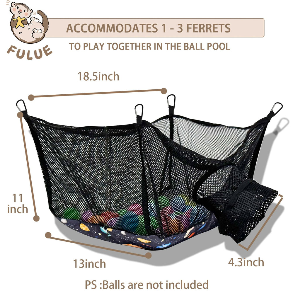 Fulue furet hamac – nettoyage rapide grâce aux boucles détachables.
