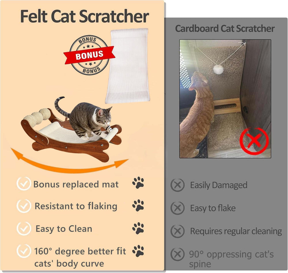 FUNACAY boules sisal chat: stimulation et divertissement pendant les pauses.