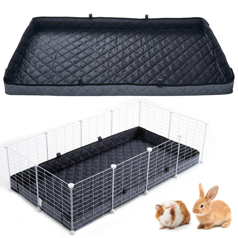 FunFurry Doublure de cage, gros plan sur le tissu matelasse, absorption rapide.