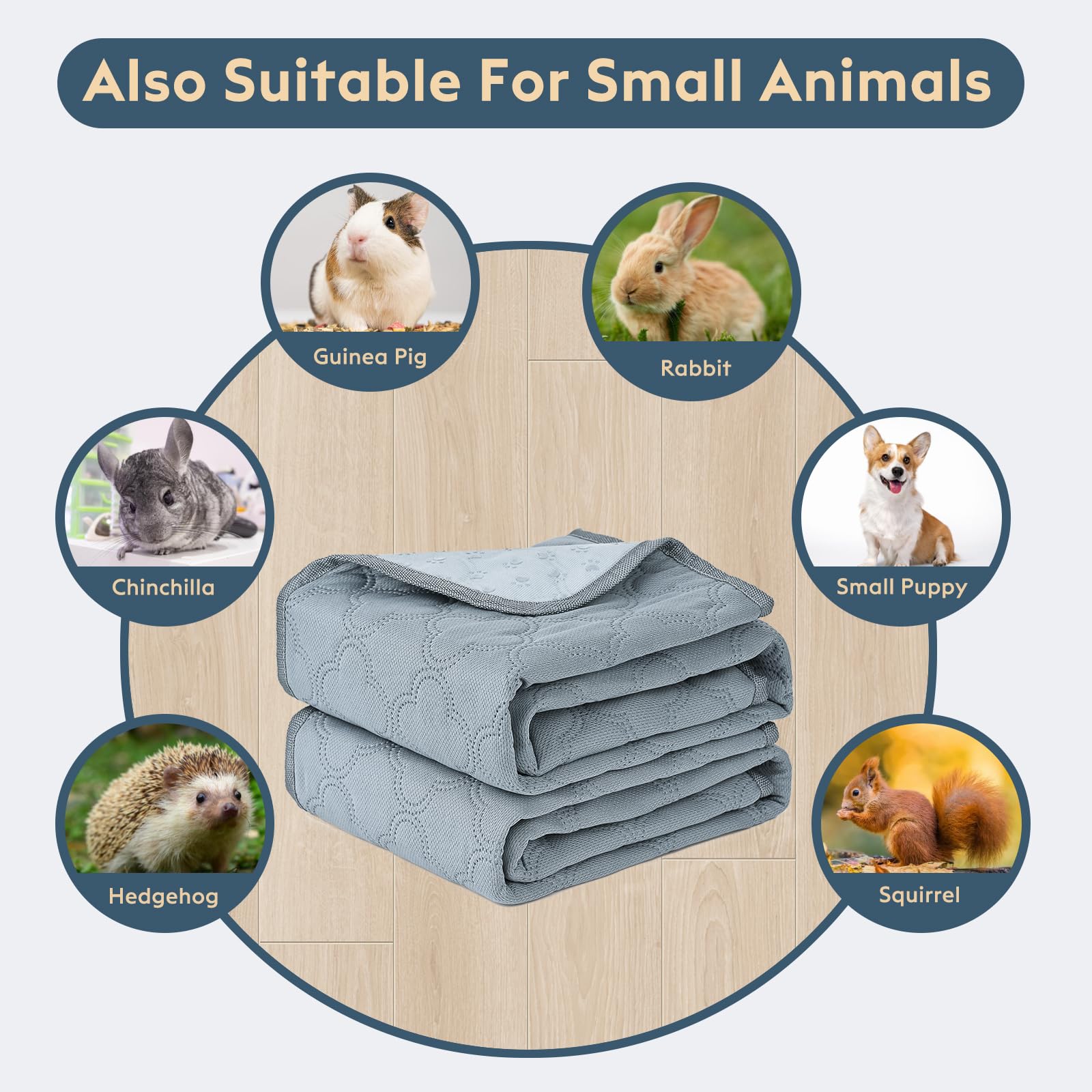 FunFurry lot de 4 tapis-pipi pour chiens, pratique et durable.