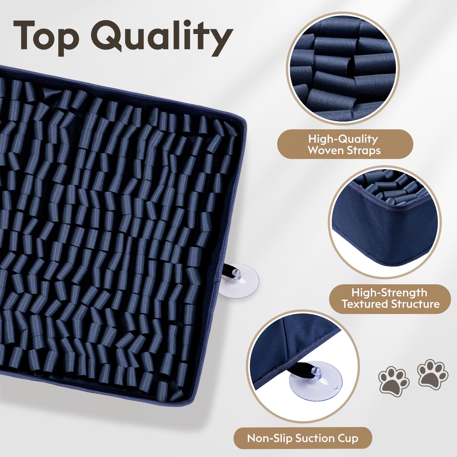 FunFurry tapis anti-glisse pour chien assure stabilité pendant le jeu.