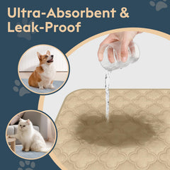 FunFurry tapis empreinte patte non-slip, base adhérente évite les glissades