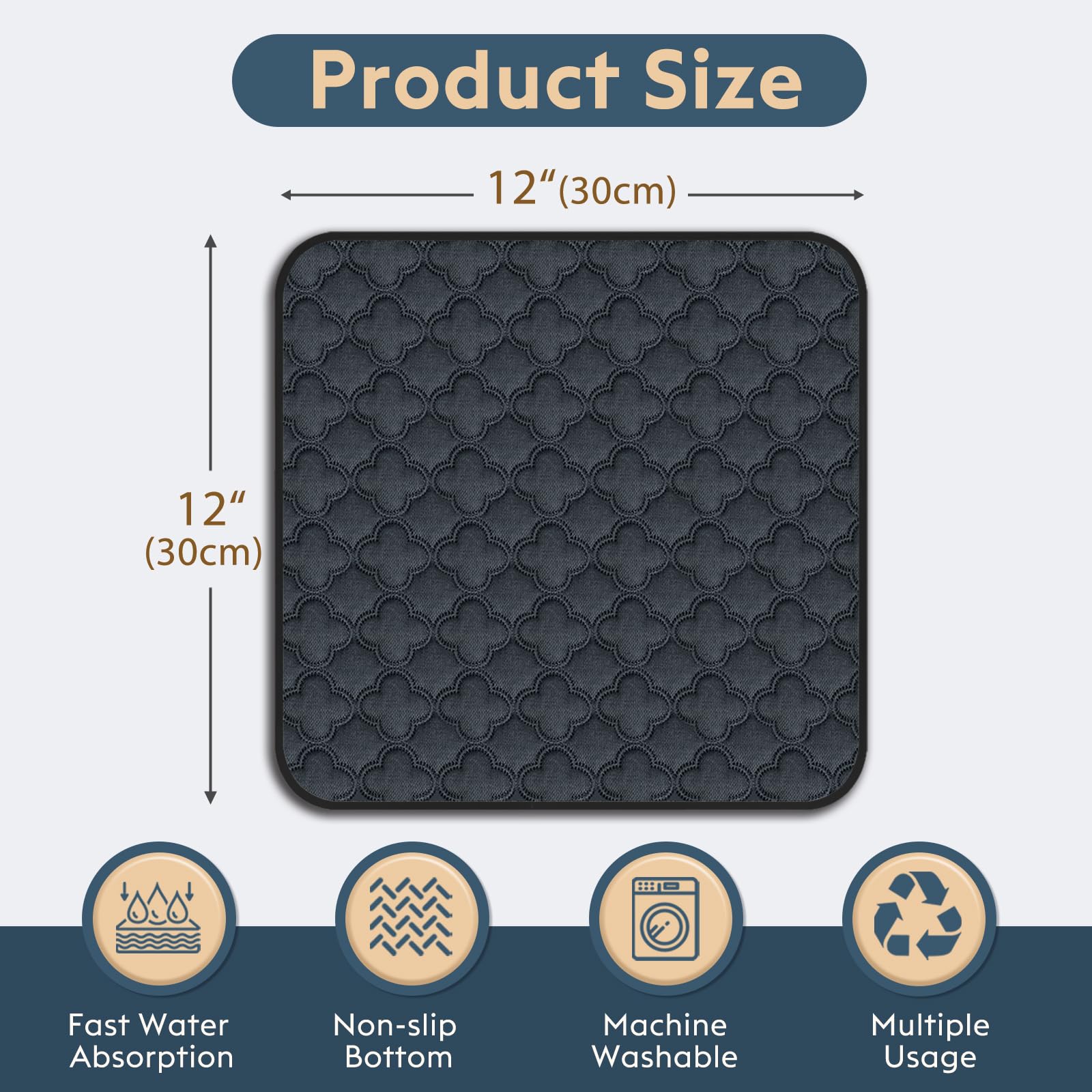 FunFurry tapis-litière guinea-pig 18x24, polyvalent et lavable en machine