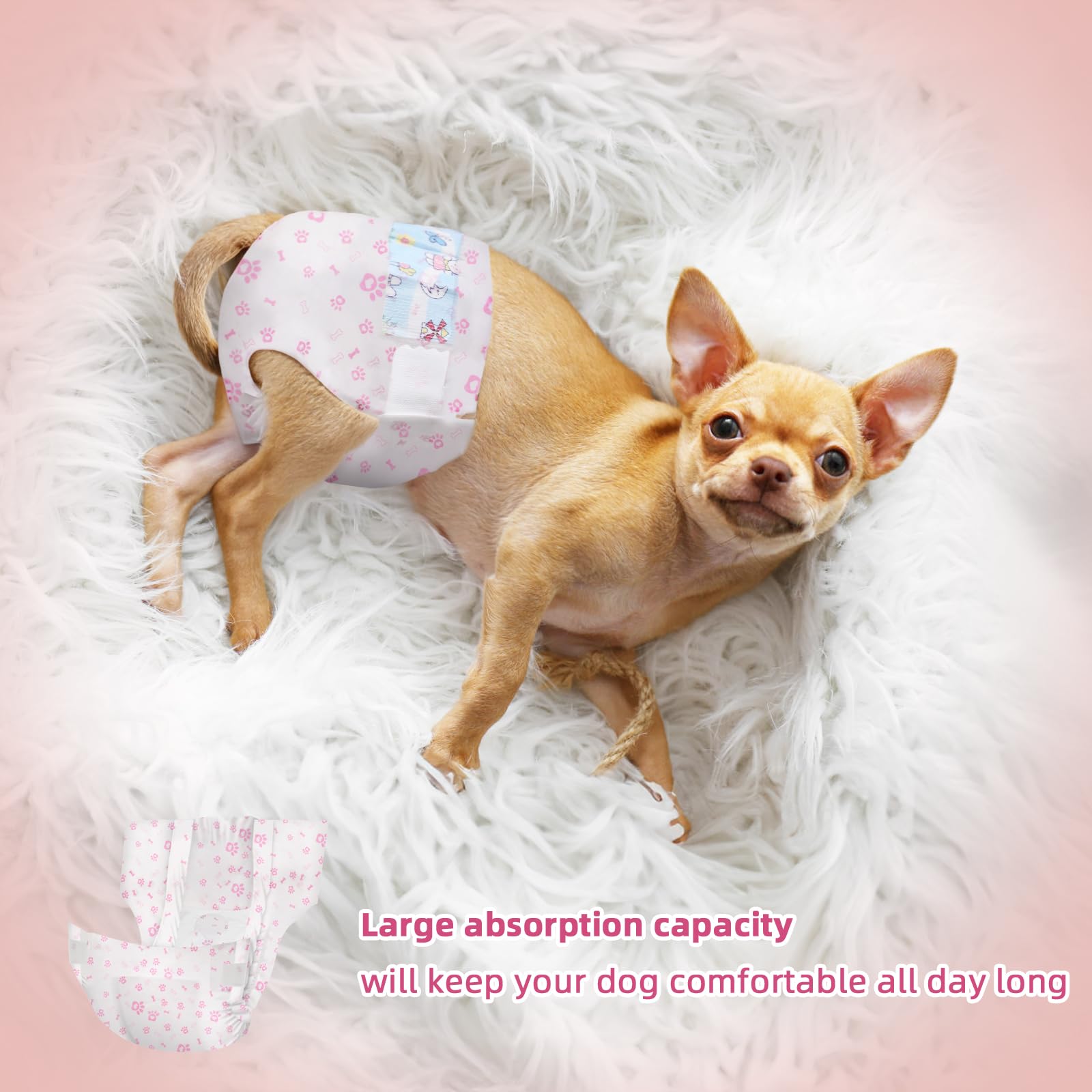 Funliying couches-pour-chien-femelle: changement rapide sans lavage nécessaire.