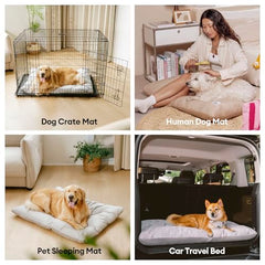 Funny Fuzzy tapis rectangulaire pour chien 30x20 en cage