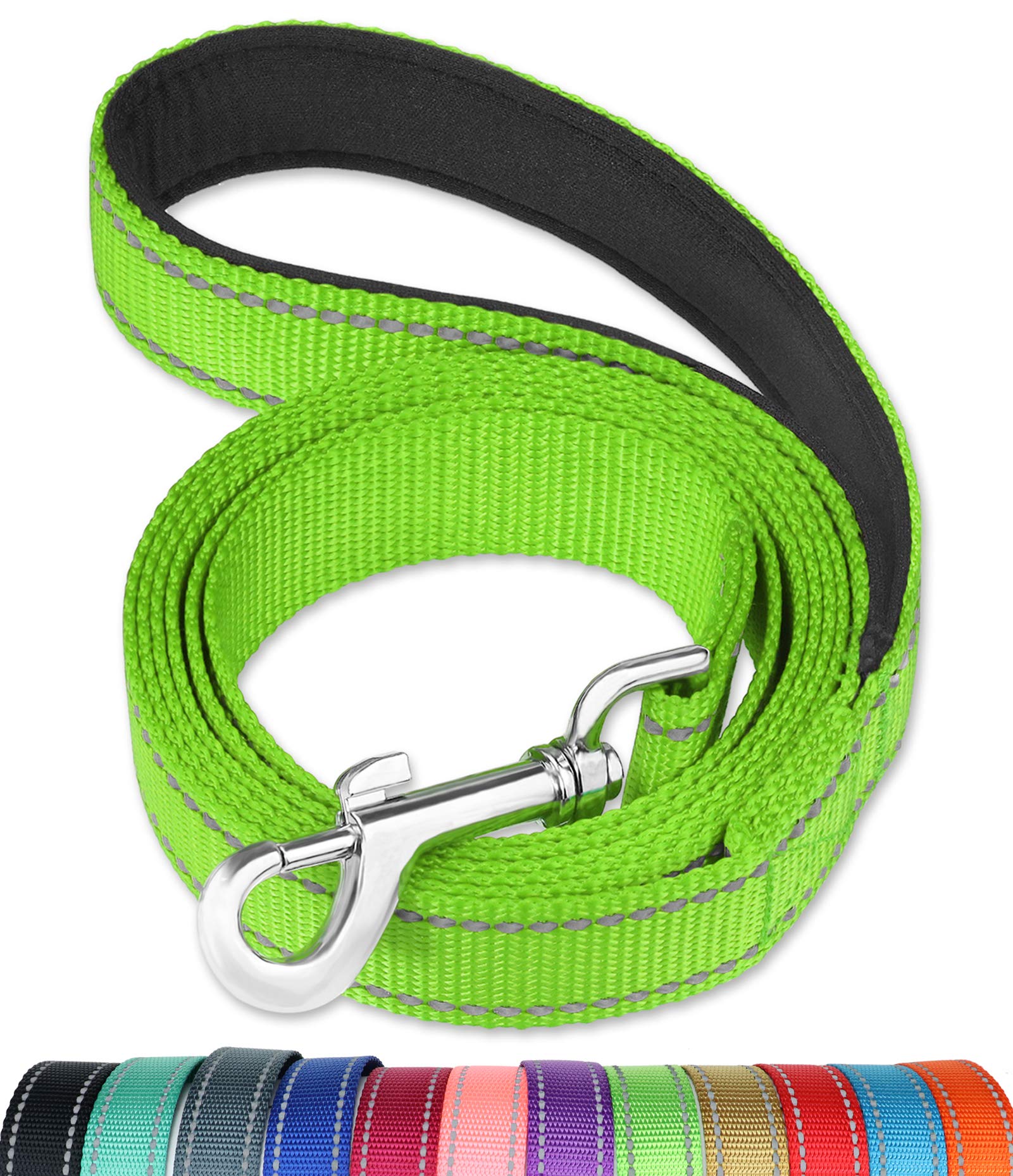 FunTags longe de chien avec poignée rembourrée, pour un confort durable lors des promenades.