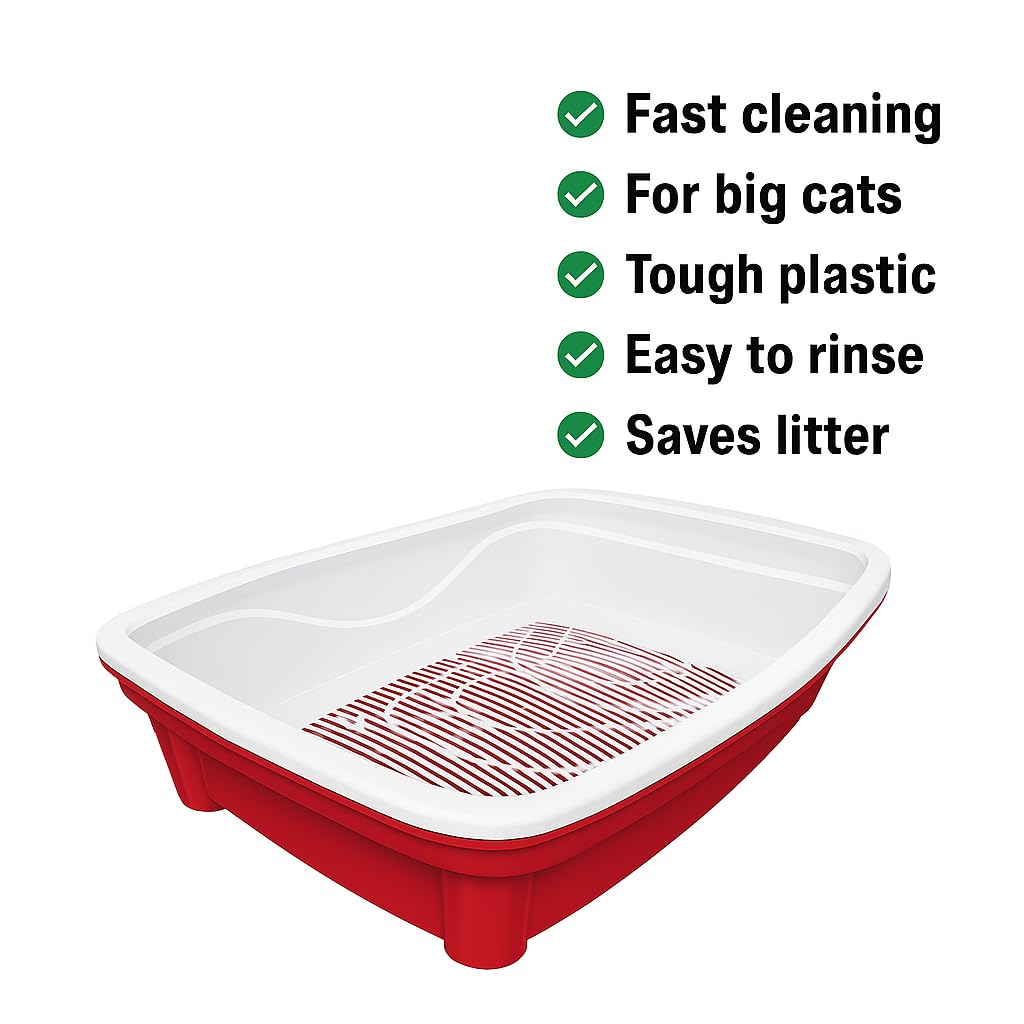 FURACÃOPET Classic Plus : bac durable en plastique résistant pour longue durée.