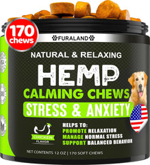 FURALAND friandise apaisante pour chien en paquet, aide à maintenir le calme lors de situations stressantes.