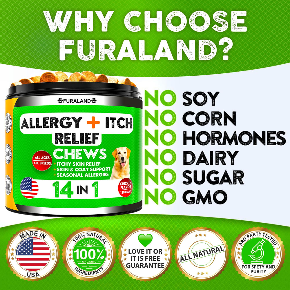 Furaland friandises-allergie-chien sans additifs souligne absence de colorants