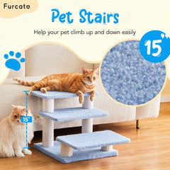 Furcato Balles interactives sur escaliers bleu, stimulent le jeu et l'exercice.