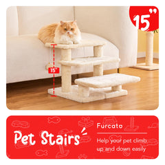 Furcato escalier chats haut lit, facilite l’accès au canapé en douceur.