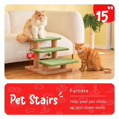 Furcato escalier chat vert – confort et sécurité vers canapé