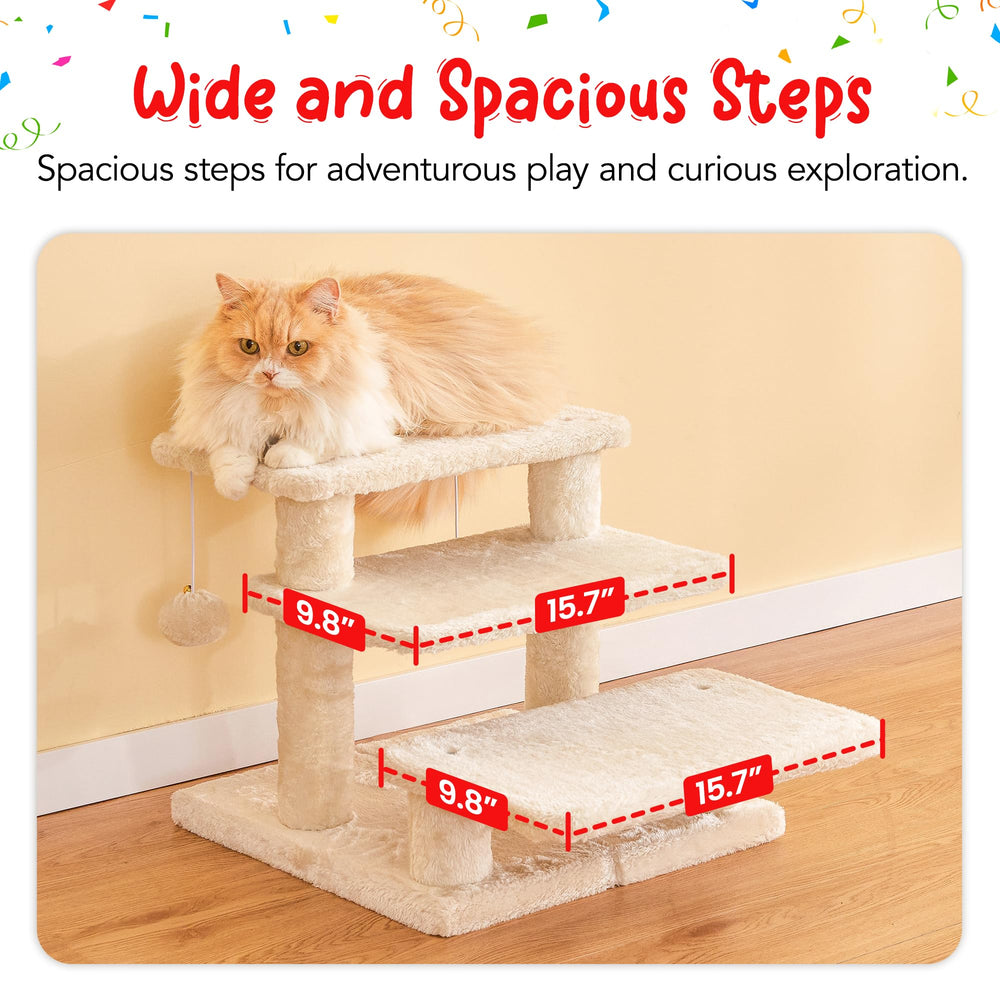 Furcato escalier utilisation quotidienne, soutien stable pour chats actifs.