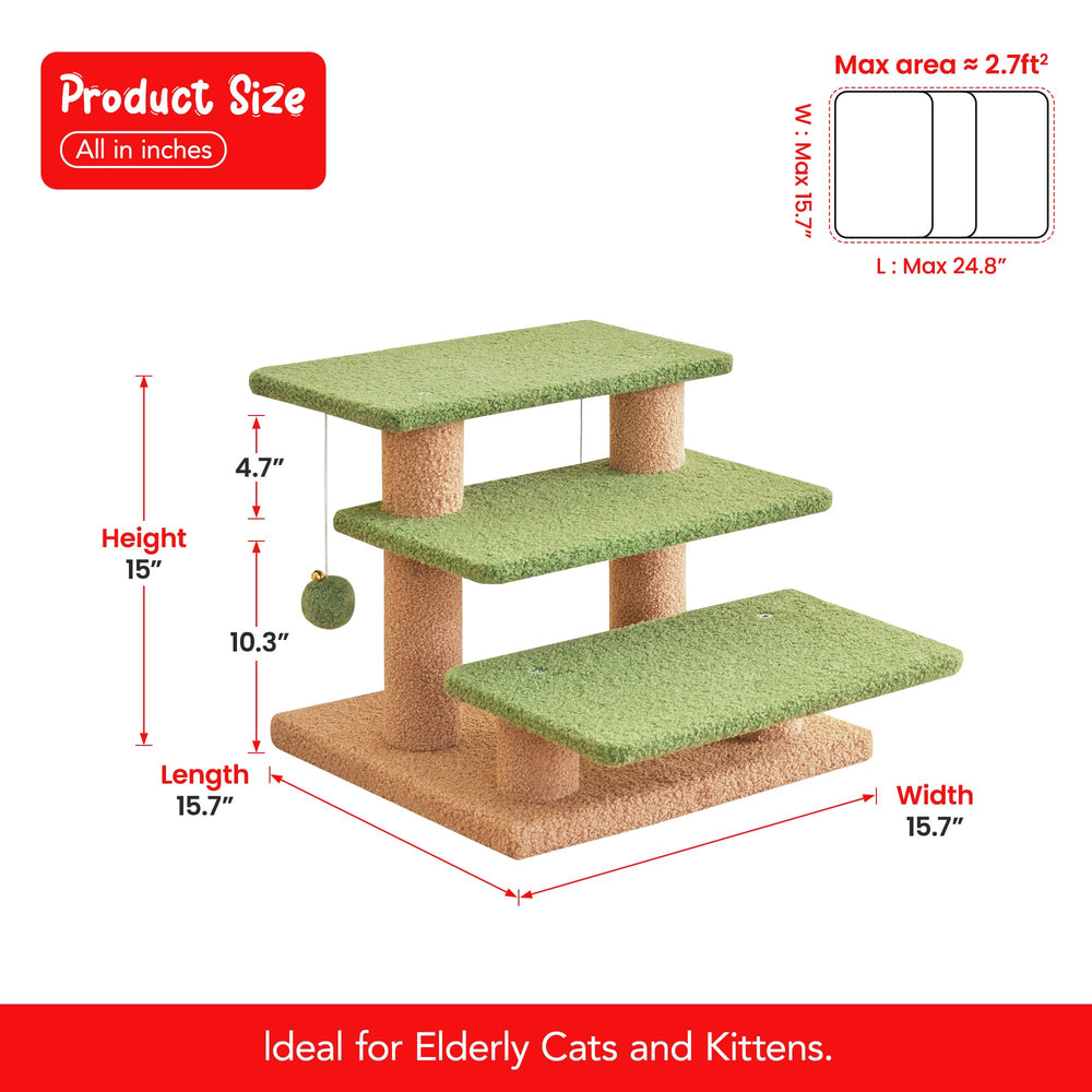 Furcato marches larges vert – étape confortable pour monter