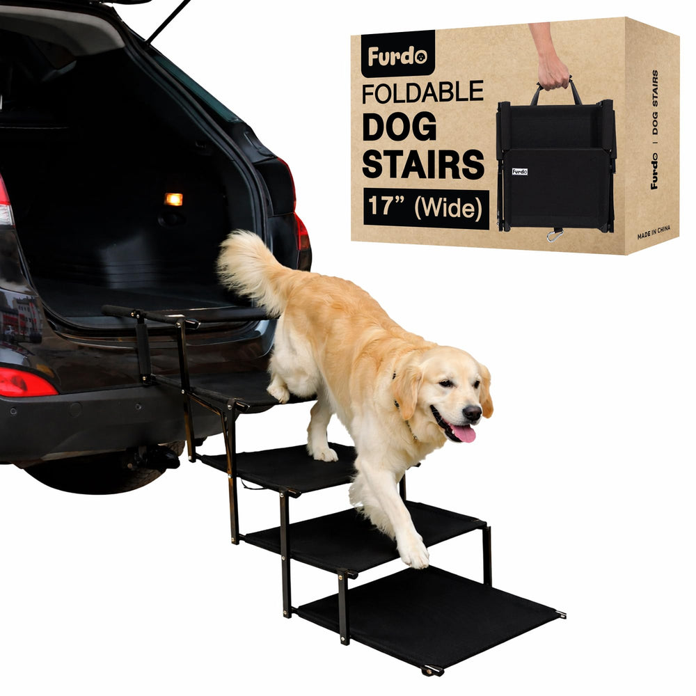 Escalier Furdo pour grand chien, surface stable et antidérapante.