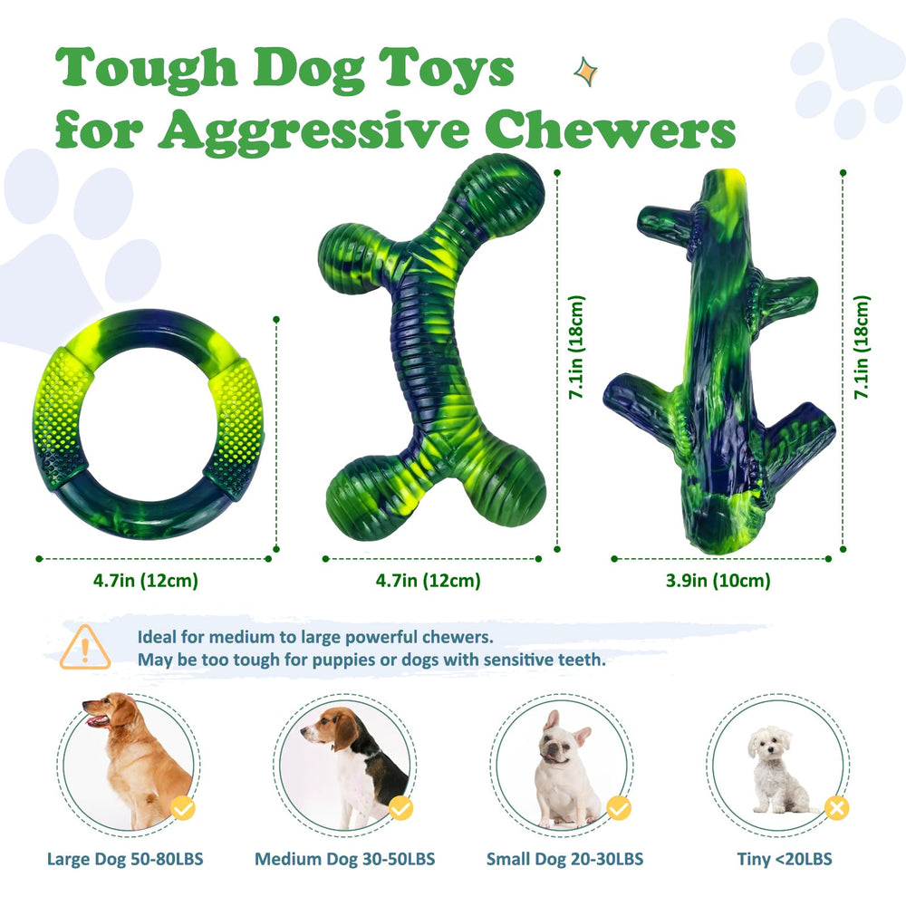 Jouet Furdog incassable en nylon pour grands chiens, durable et résistant.