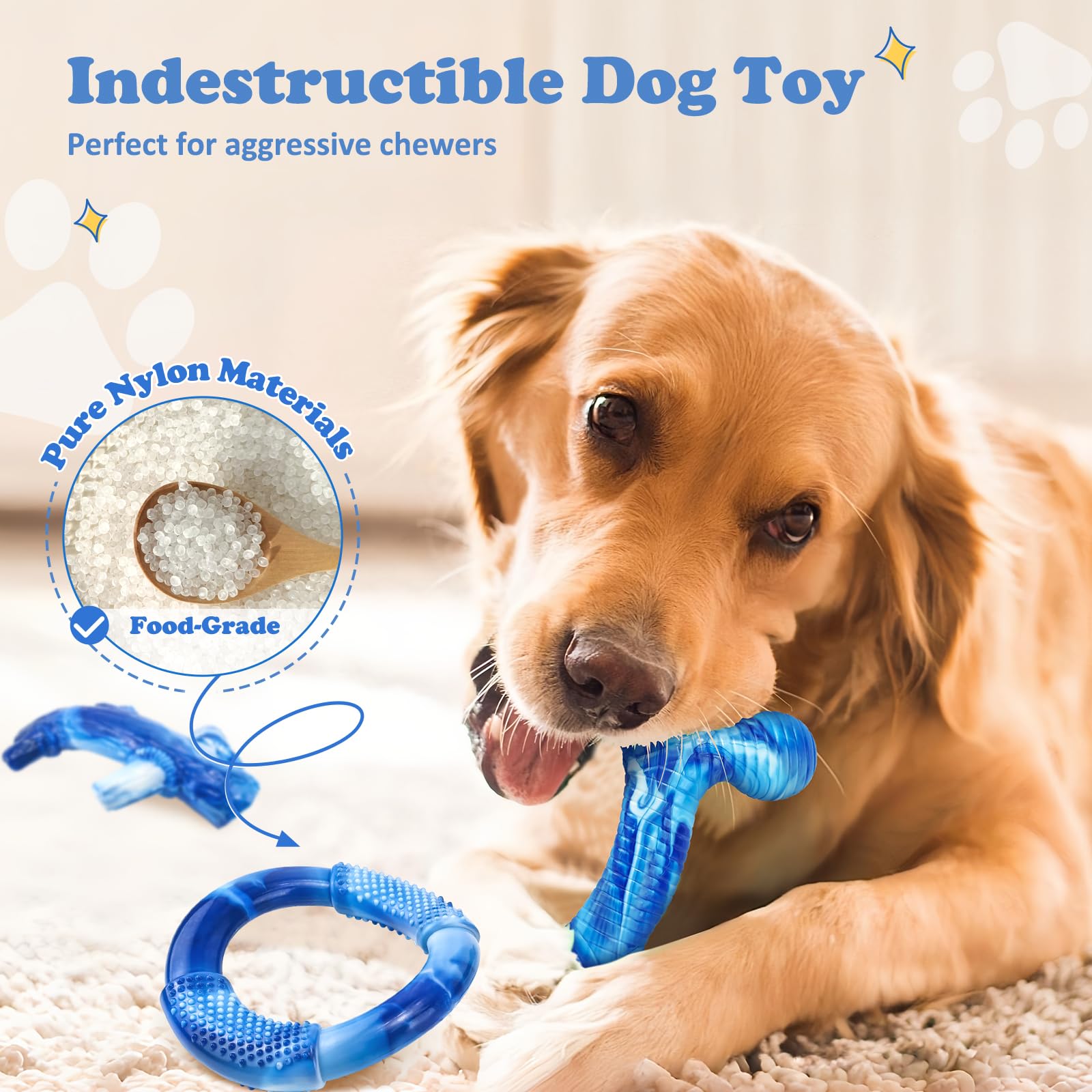 Jouet Furdog nylon robuste conçu pour mâcheurs puissants