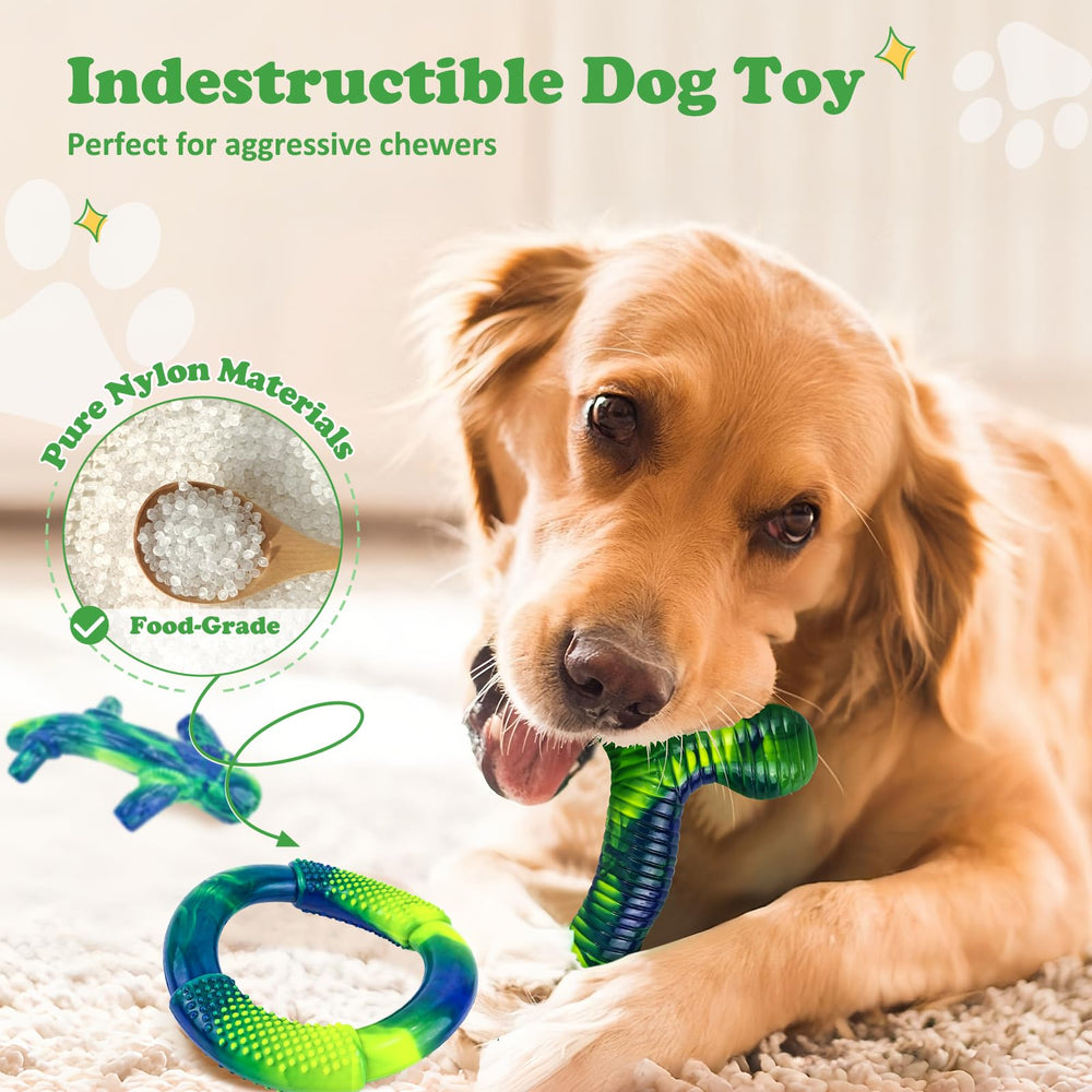 Jouet Furdog avec rainures nettoyage dents en nylon, aide à réduire la plaque.