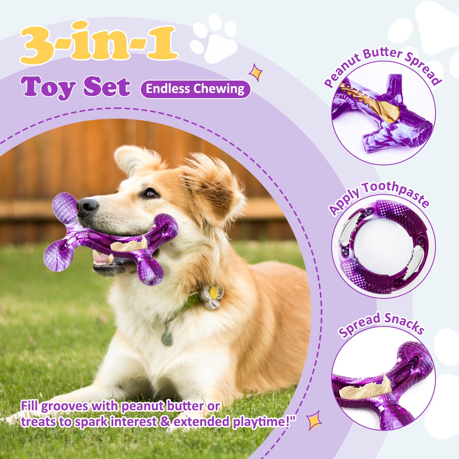 Jouet durable Furdog pour occuper les chiens et protéger le mobilier.