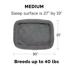 Bordures rembourrées Furhaven sherpa gris, soutien doux.