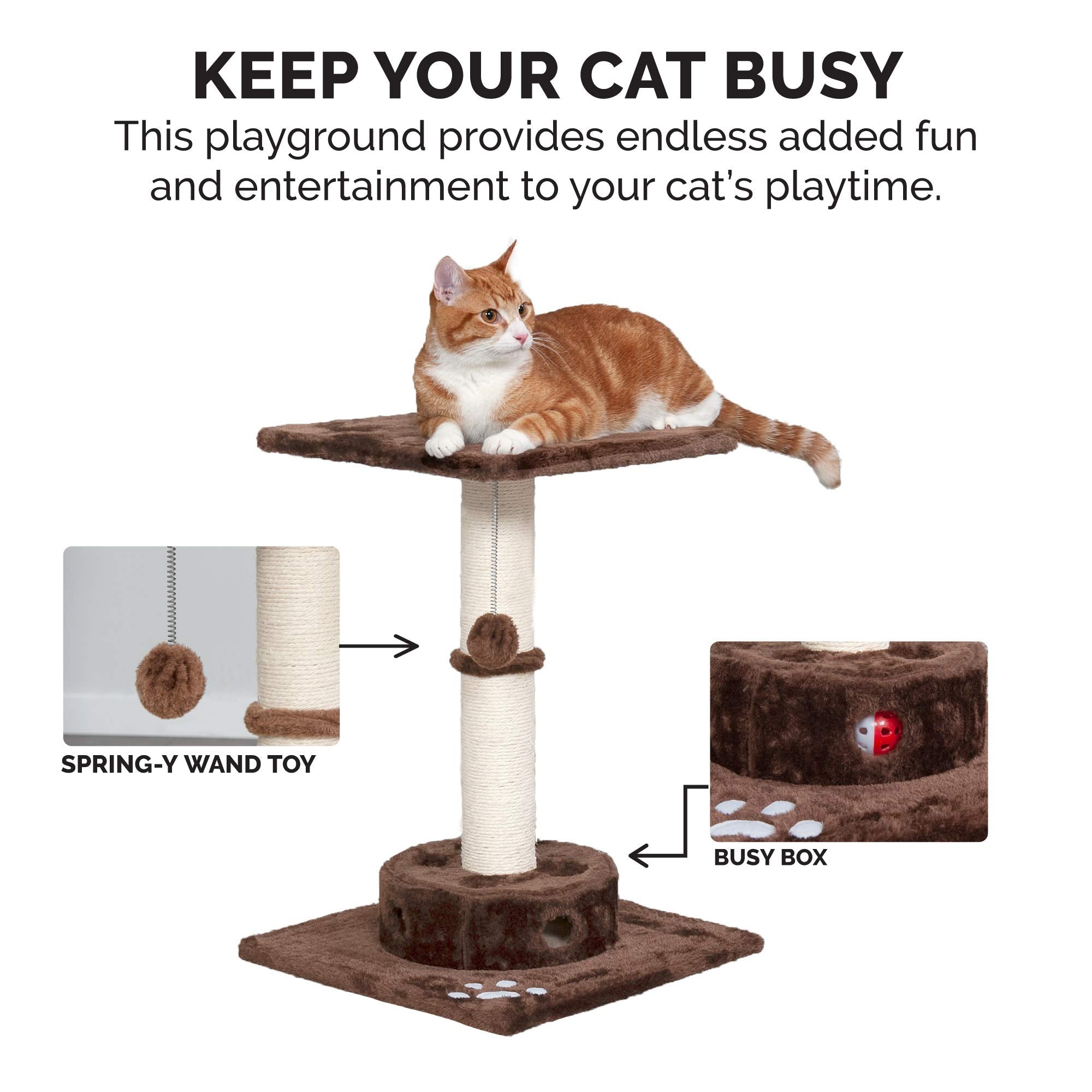 Boîte ludique Furhaven pour chat, balles tintinnantes.