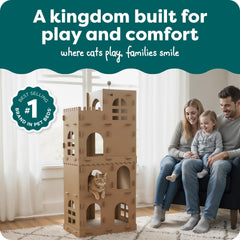 FurHaven Château Tour: surfaces à gratter verticales pour chat actif.