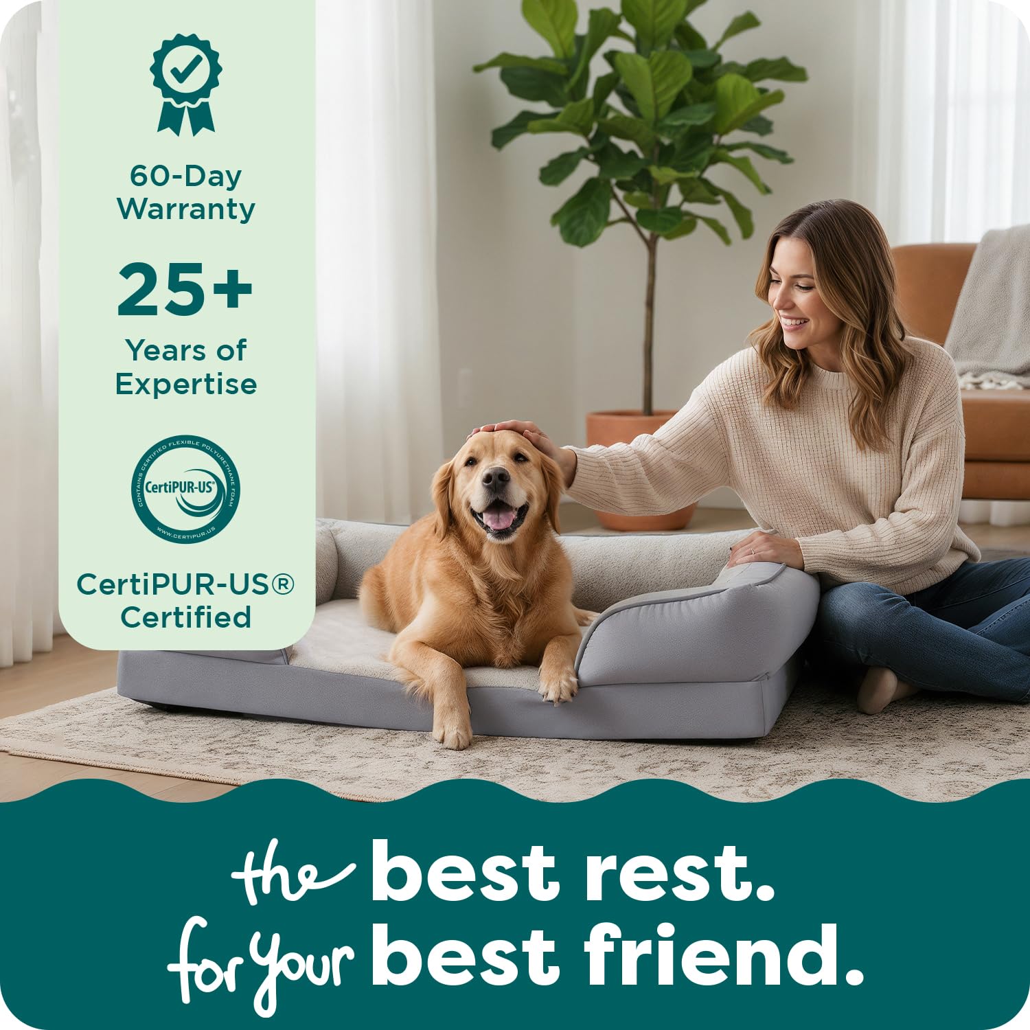 Conçu aux États‑Unis FurHaven avec mousse CertiPUR‑US