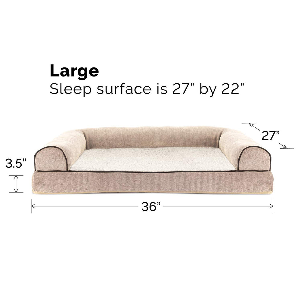 Grand format Furhaven 36x27 pouces pour chiens moyens à grands.