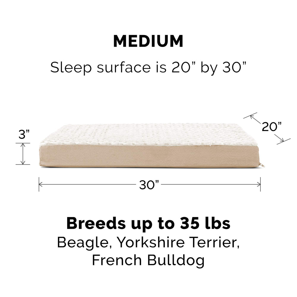 Texture peluche creme sur Furhaven lit: douceur et confort
