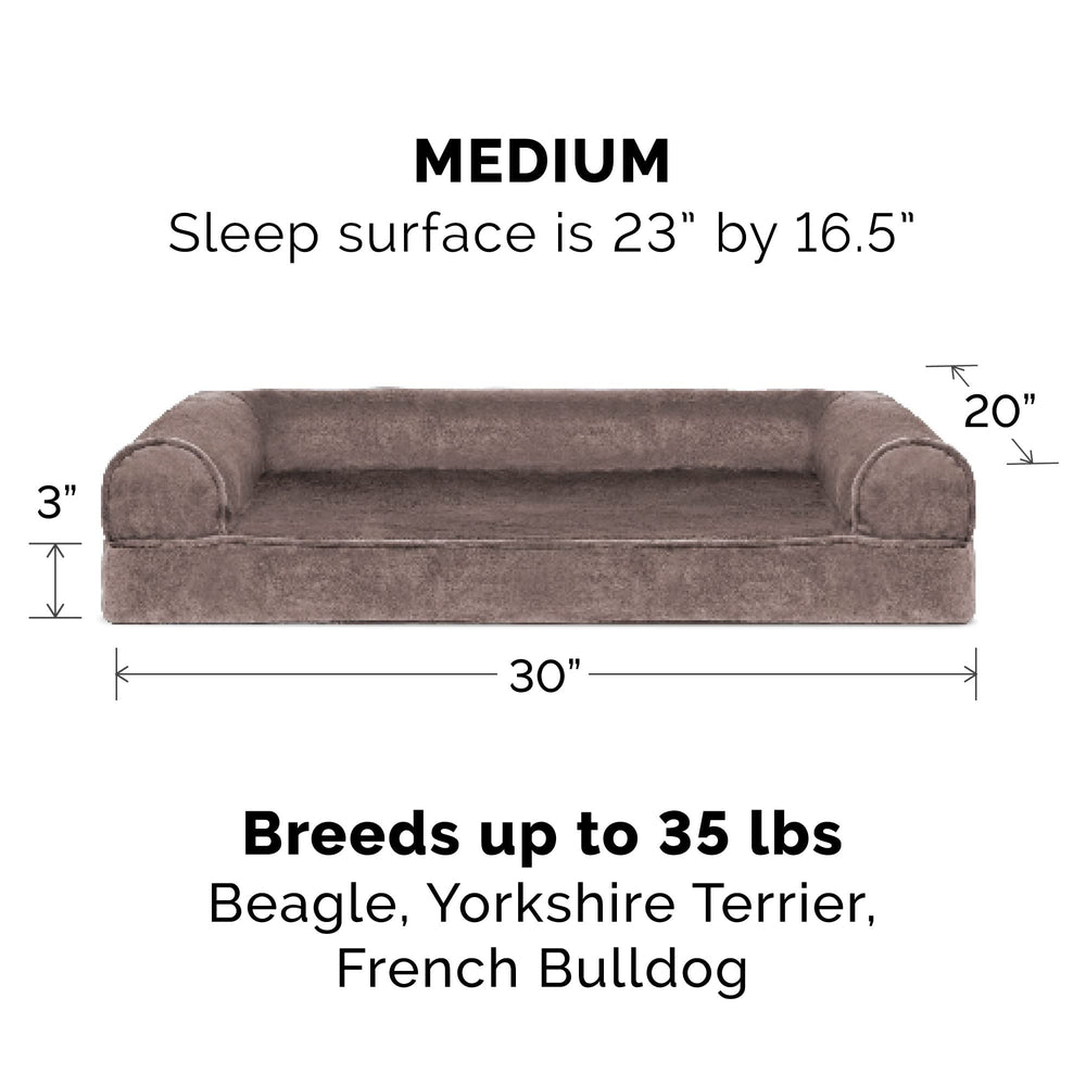 Housse amovible Furhaven, fausse fourrure et velours pour repos cocooning.