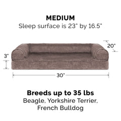 Housse amovible Furhaven, fausse fourrure et velours pour repos cocooning.