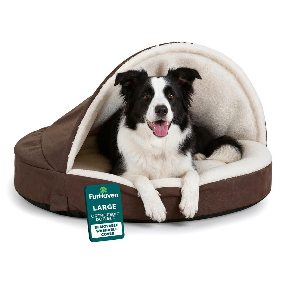 Furhaven housse amovible et lavable pour un couchage propre et sans odeurs.