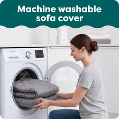 Housse FurHaven attaches-coussins-securises: stabilité renforcée pour animaux actifs.