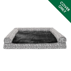 Housse Furhaven lavable en machine, pratique et hygiénique pour Boulder Gris Jumbo.