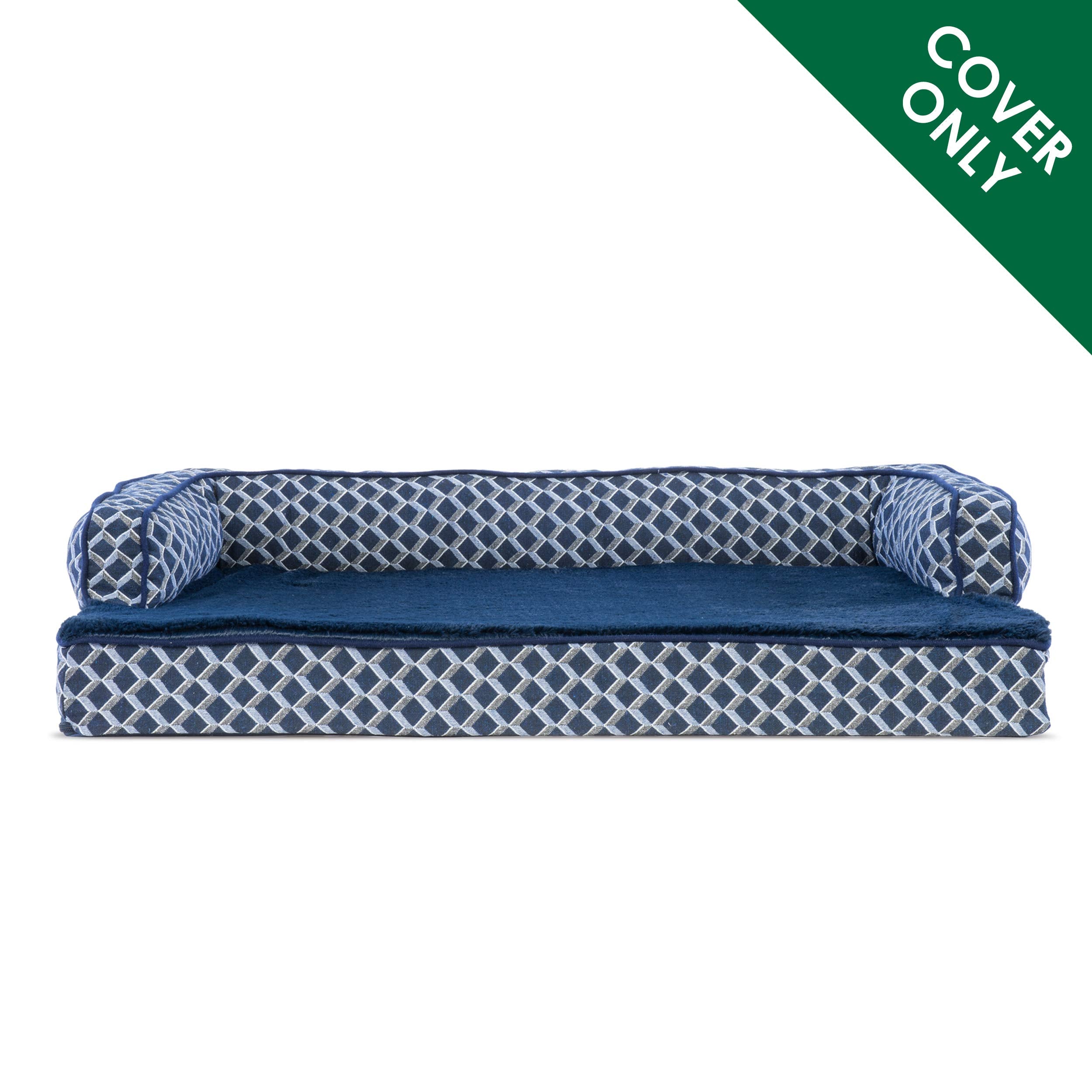 Housse Furhaven remplacement-lit-chien dimensions 40x32x4, ajustement précis.