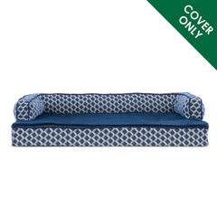 Housse Furhaven remplacement-lit-chien dimensions 40x32x4, ajustement précis.