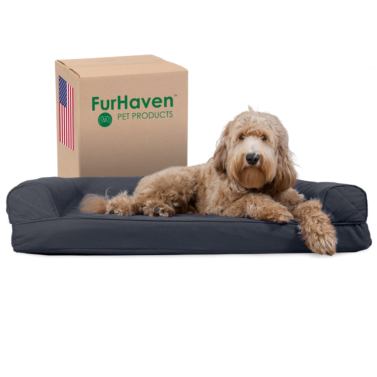 Lit-chien canape rafraichissant Furhaven pour chien, idéal par temps chaud.