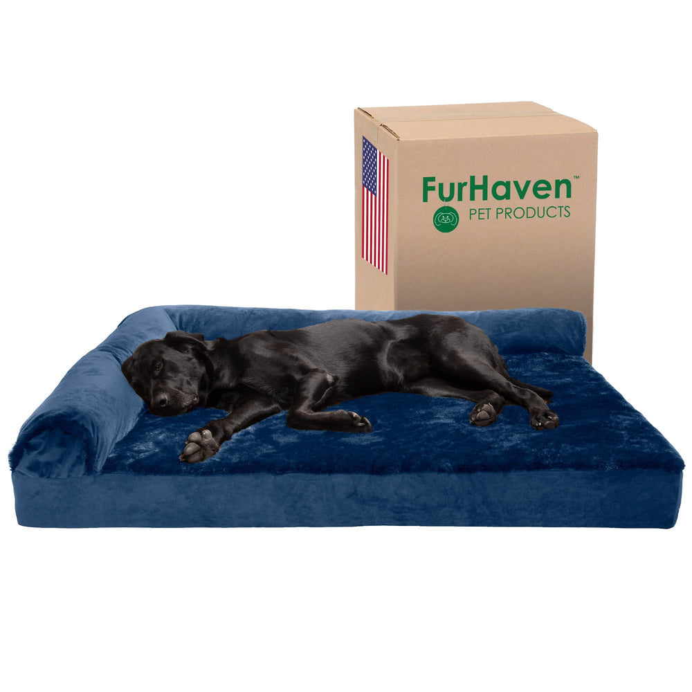 Lit Furhaven avec gel refroidissant pour grands chiens, confort frais et durable.