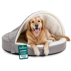 Lit orthopédique Furhaven 44 po pour grands chiens, vue générale.
