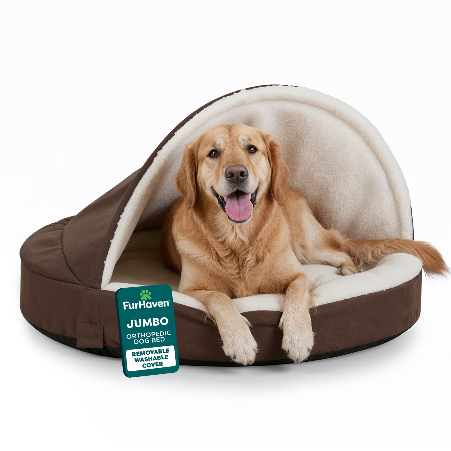 Lit orthopédique Furhaven 44 pouces pour grands chiens.