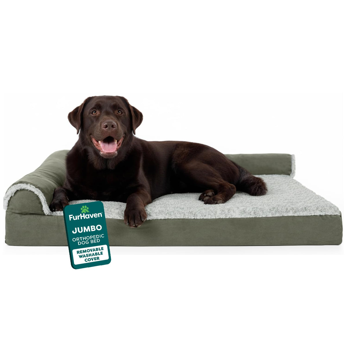 FurHaven lit orthopédique pour chien grand avec soutien articulaire et confort nocturne