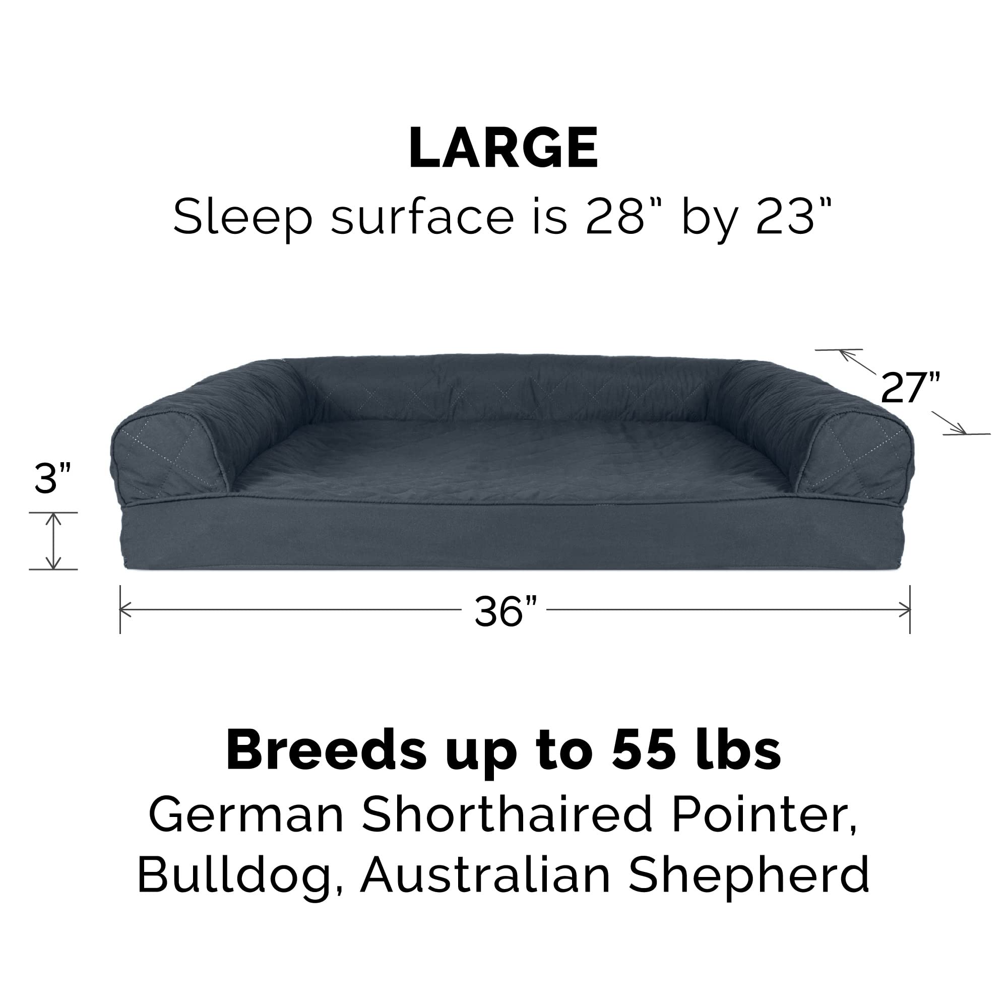 Matelas gel orthopedique Furhaven, épouse le corps et soutient les articulations.