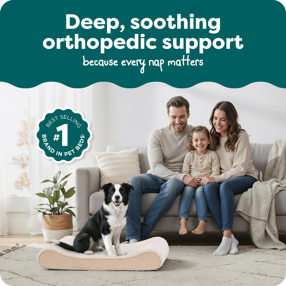 Matelas orthopédique haute densité FurHaven favorisant une meilleure répartition du poids.