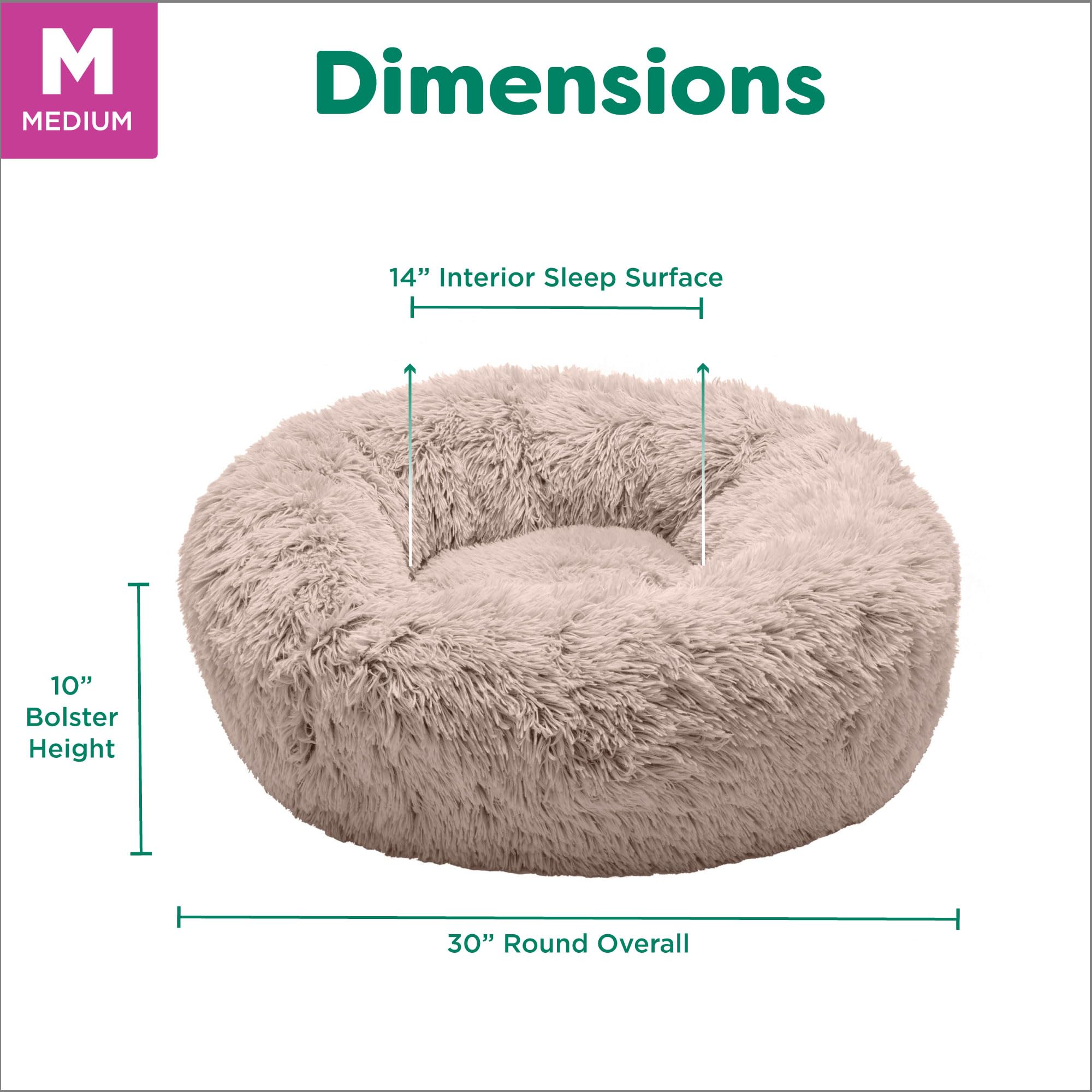 Surface douce en fourrure longue du Nid Furhaven pour se blottir