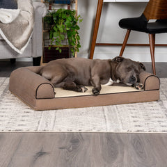 Surface sherpa douce Furhaven pour un repos chaleureux et enveloppant.